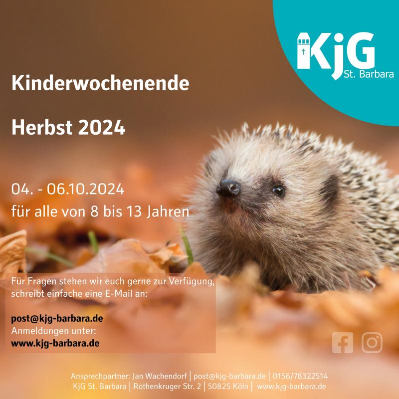  Kinderwochenende Herbst 2024 